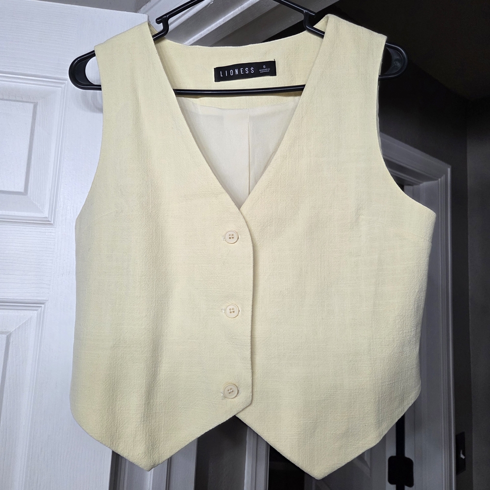 Lioness Leo Butter Button-Up Vest